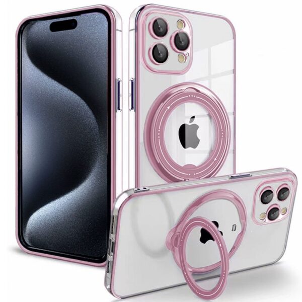 Carcasa COOL para iPhone 15 Pro Magnética Ring Rosa - Imagen 2