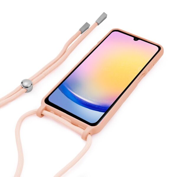Carcasa COOL para Samsung A256 Galaxy A25 5G Cordón Liso Rosa - Imagen 2