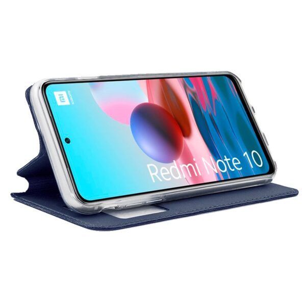 Funda COOL Flip Cover para Xiaomi Redmi Note 10 / Note 10S / Poco M5s Liso Azul - Imagen 2