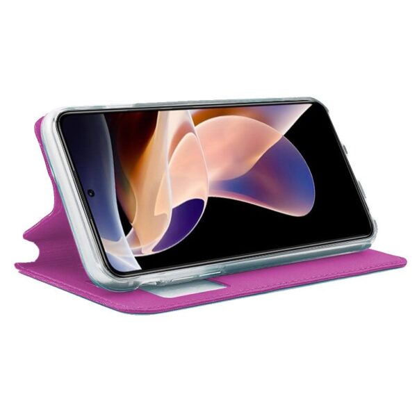 Funda COOL Flip Cover para Xiaomi Redmi Note 11 Pro / Note 11 Pro 5G / Note 12 Pro 4G Liso Rosa - Imagen 2