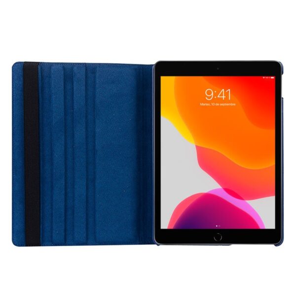 Funda COOL para iPad (2019 / 2020 / 2021) 10,2 pulg Giratoria Polipiel Azul - Imagen 3