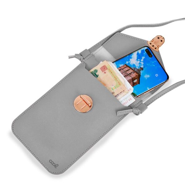 Funda Universal Bag Basic Hasta 6.7 pulg COOL Gris Claro - Imagen 2
