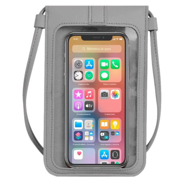 Funda Universal Bag Basic Hasta 6.7 pulg COOL Gris Claro - Imagen 3
