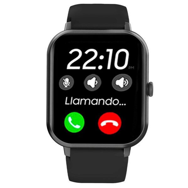 Smartwatch COOL Forest Silicona Negro (Llamadas, Salud, Deporte) - Imagen 3