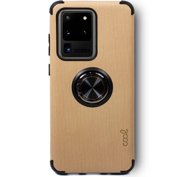 Capa COOL para Samsung G988 Galaxy S20 Ultra 5G Hard Ring Bege - Imagen 2