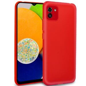 Capa de silicone COOL para Samsung A035 Galaxy A03 (Vermelho)