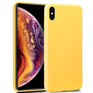 Capa de silicone COOL para iPhone XS Max (amarelo)