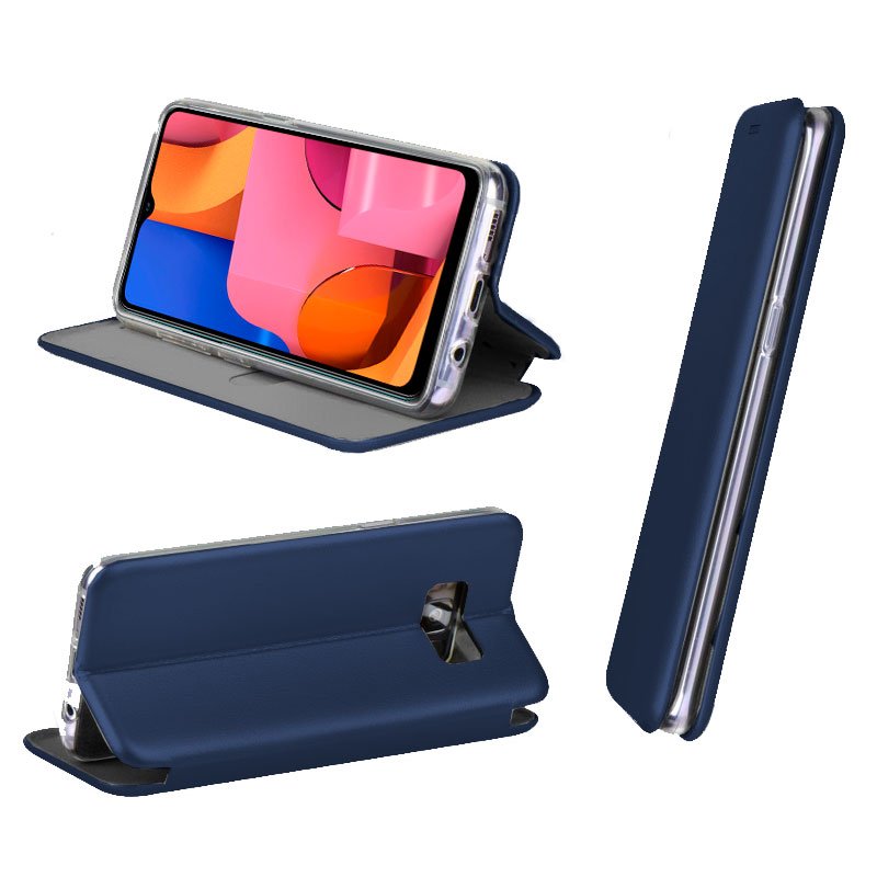 Capa Flip Cover COOL para Samsung A207 Galaxy A20s Elegance Marinho - Imagen 2