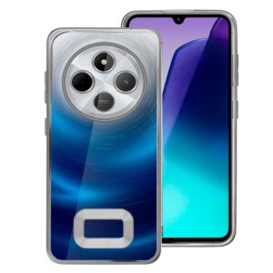 Capa COOL para Xiaomi Redmi 14C / Poco C75 Borde Metálico (Prata)