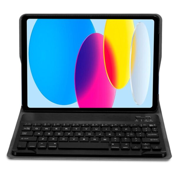 Funda COOL para iPad (2022 / 2024) 10.9 (10 Gen.) / iPad 11 2025 (A16) Teclado Bluetooth Polipiel Negro - Imagen 2