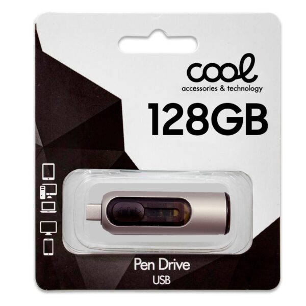 Pen Drive x USB 128 GB 3.0 COOL Tipo-C / USB (2 en 1) - Imagen 2
