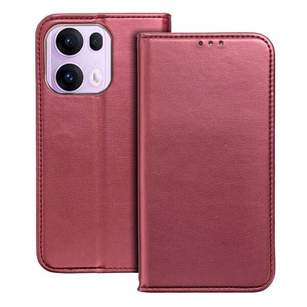 Funda COOL Flip Cover para Oppo Reno 13 Pro 5G Liso Burgundy - Imagen 2