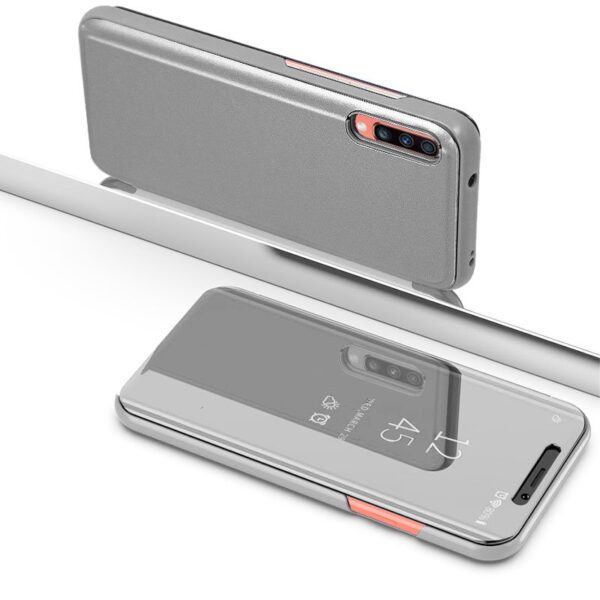COOL Flip Cover Case for Samsung A705 Galaxy A70 Clear View Silver - Imagen 3