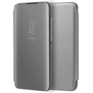 COOL Flip Cover Case for Samsung A705 Galaxy A70 Clear View Silver