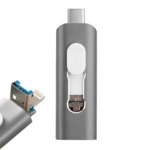 USB Pen Drive x32 GB COOL (3 In 1) Lightning / Type-C / USB Gray