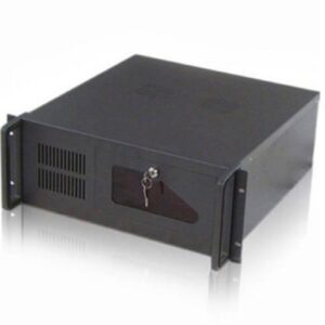 Caja servidor tooq rack 19 pulgadas 4u 406  negra sin fuente ventana transparente