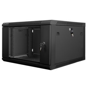 Armario rack lanberg 6u 600x600x368 auto ensamblado 19 pulgadas pulgadas hasta 60 kg negro