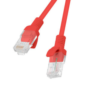 Cable red lanberg latiguillo cat.6 utp 0.5m rojo fluke passed