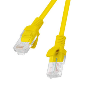 Cable red lanberg latiguillo cat.6 utp 0.5m amarillo fluke passed