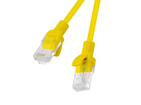 Cable red lanberg latiguillo cat.6 utp 0.5m amarillo fluke passed