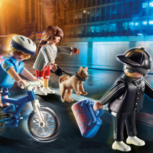 Playmobil ciudad bici policial persecucion del carterista