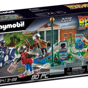 Playmobil regreso al futuro persecucion en monopatin