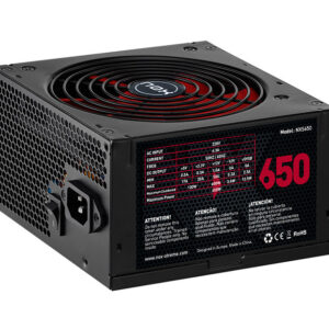 Fuente alimentacion nox nx650 gaming atx 650w negro