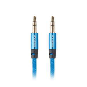 Cable minijack lanberg 3.5mm m - m 3 pin 3m premium azul