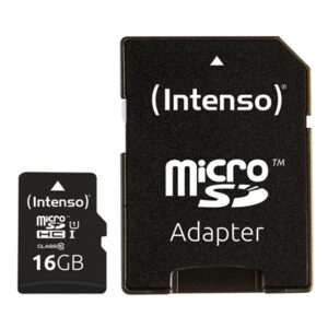 Tarjeta memoria micro sd intenso 16gb uhs - i cl10 + adaptador sd
