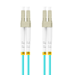 Latiguillo fibra optica lc - upc lanberg 1m multi duplex om3 50 - 125 lszh azul