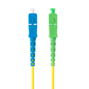 Latiguillo fibra optica sc - apc a sc - upc lanberg 3m mono simplex g657a1 lszh amarillo