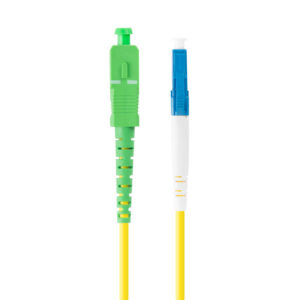 Latiguillo fibra optica lc - upc a sc - apc lanberg 5m mono simplex g657a1 lszh amarillo