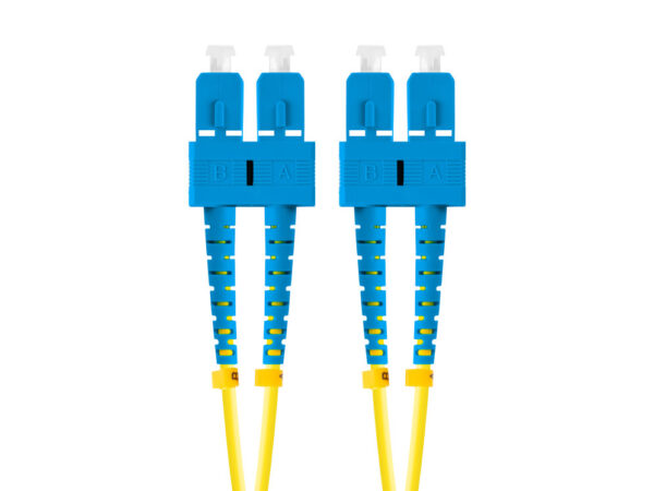 Latiguillo fibra 5m lanberg mono sc - upc - sc - upc duplex g657a1 lszh amarillo
