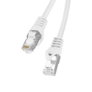 Cable red lanberg latiguillo cat.6 ftp 0.5m blanco fluke passed