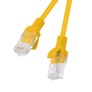 Cable red lanberg latiguillo cat.6 utp cu 0.25m naranja fluke passed