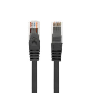 Cable red lanberg latiguillo cat.6 utp lszh cu 0.5m negro fluke passed