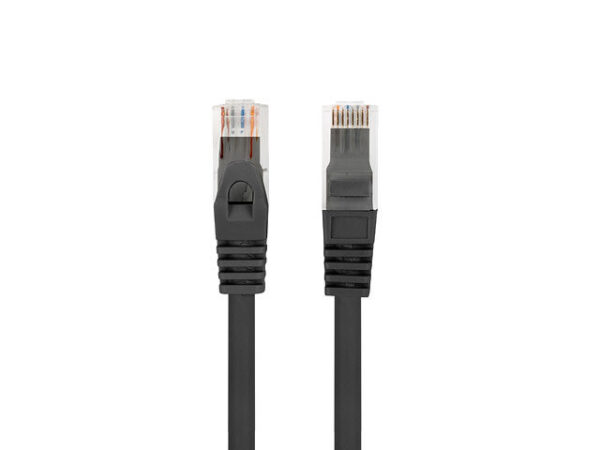 Cable red lanberg latiguillo cat.6 utp lszh cu 0.5m negro fluke passed