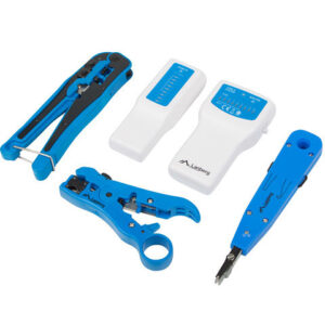Kit herramientas lanberg pelacables -  crimpadora -  testador
