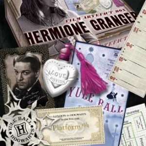 Réplica the noble collection harry potter caja de artefactos hermione granger