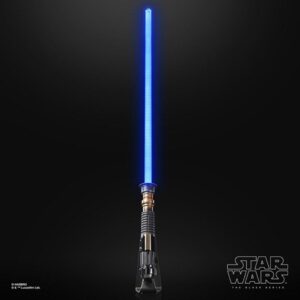 Replica hasbro star wars black series force fx elite obi - wan sable laser