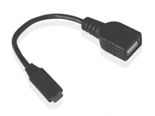 Cable micro - usb a usb tipo a sbs 0.13m - macho -  hembra - negro
