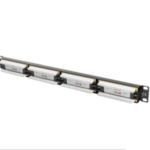 Patch panel lanberg cat.6 utp 24 puertos 1u cat.6 utp 19 pulgadas rack negro