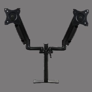 Brazo articulado soporte doble monitor ajustable 27 pulgadas vesa 75 x 75 - 100 x 100
