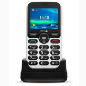 Telefono movil doro 5860 white - black - 2.4 pulgadas -  4g - blanco y negro