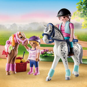 Playmobil starter pack cuidado de caballos