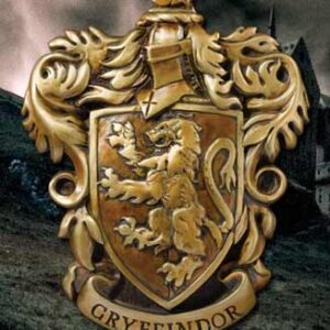 Escudo de pared the noble collection harry potter casa gryffindor resina 20 x 28 cm