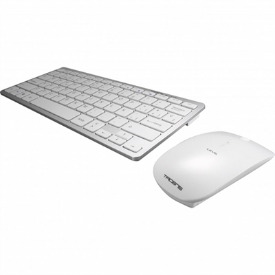 Kit teclado + raton inalambrico tacens levis usb blanco 6leviscombov2