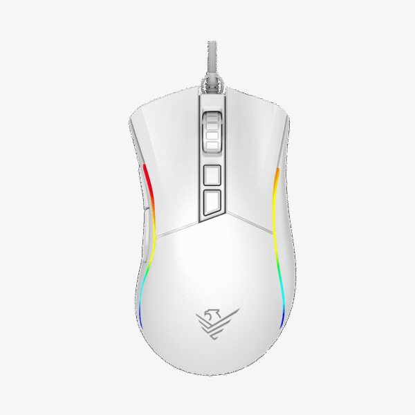 Ratón phoenix gaming void 12000 dpi de alto rendimiento blanco rgb usb configurable