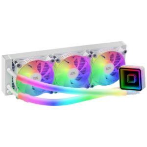 Kit refrigeracion liquida mars gaming ml - ultra360 blanco 650w 3 x 120mm rgb