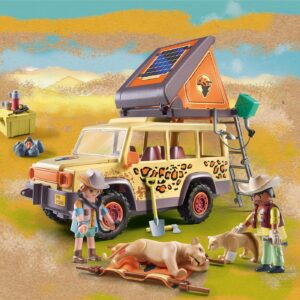 Playmobil wiltopia vehículo todoterreno con leones